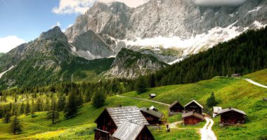 szlak turystyczny w Alpach