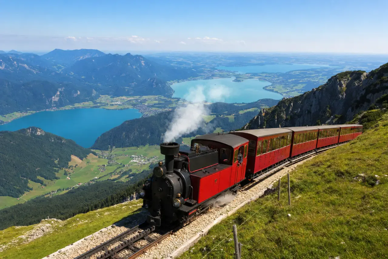 Schafbergbahn — historyczna kolej zębata na szczyt Schafberg, Salzkammergut
